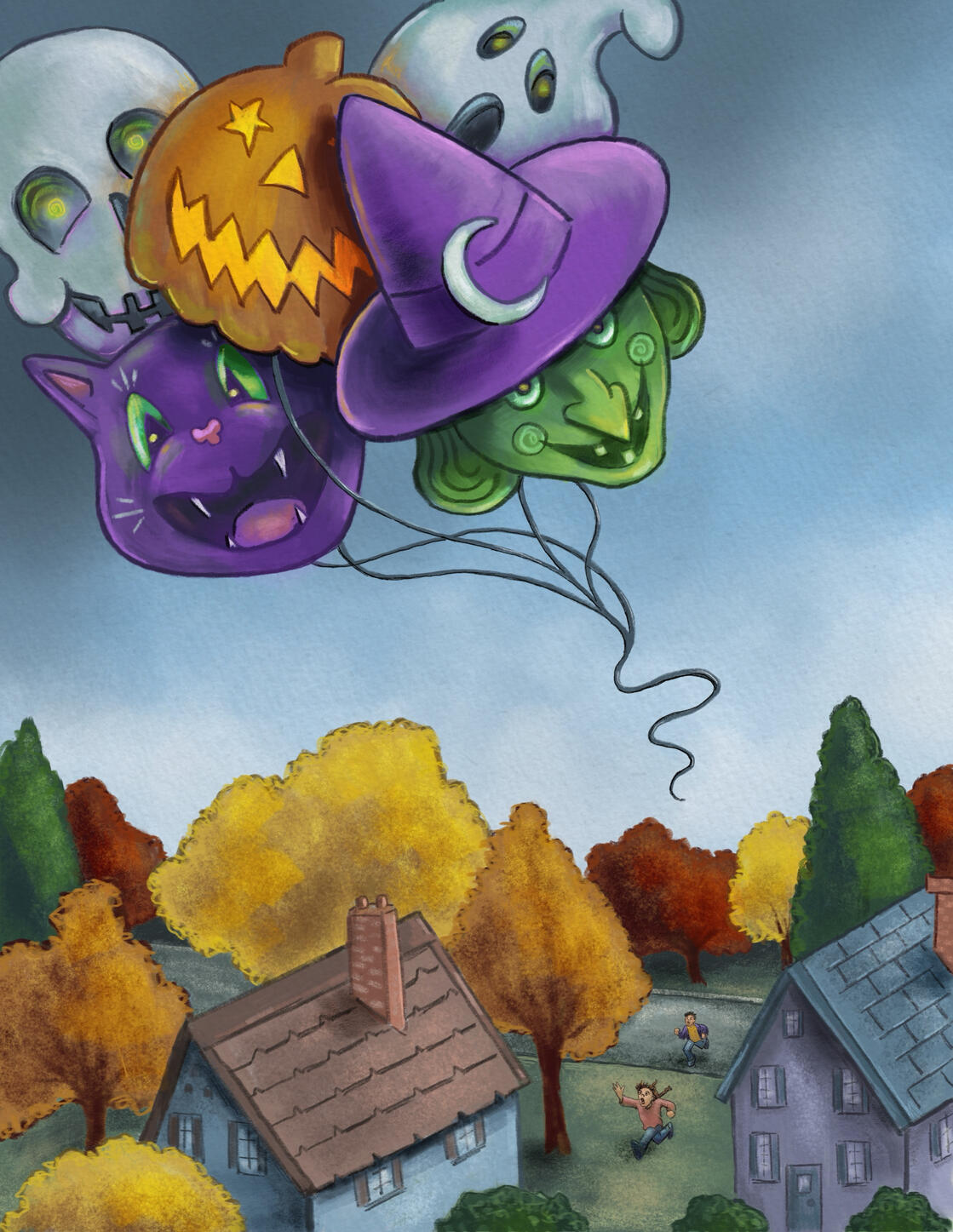 Into the Autumn Sky (Procreate)