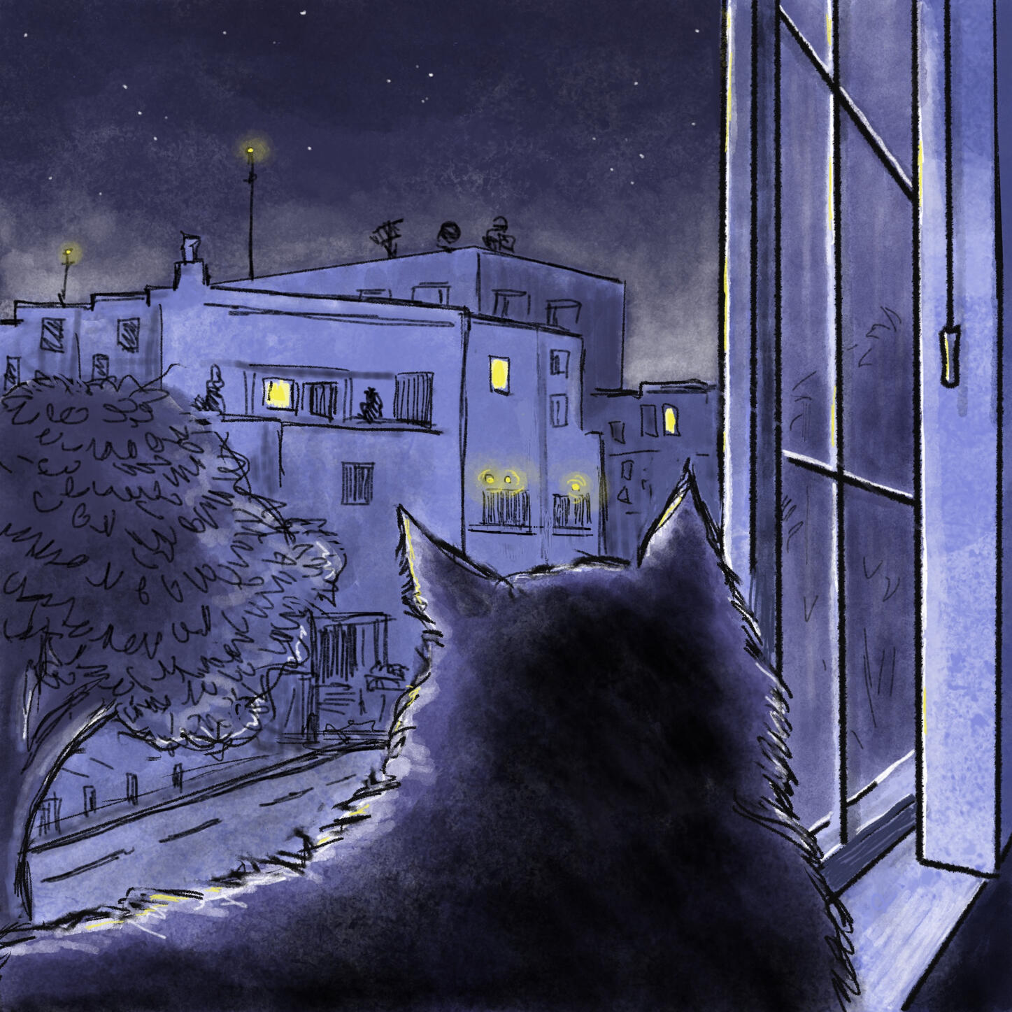 Neighborhood Watch (Procreate)