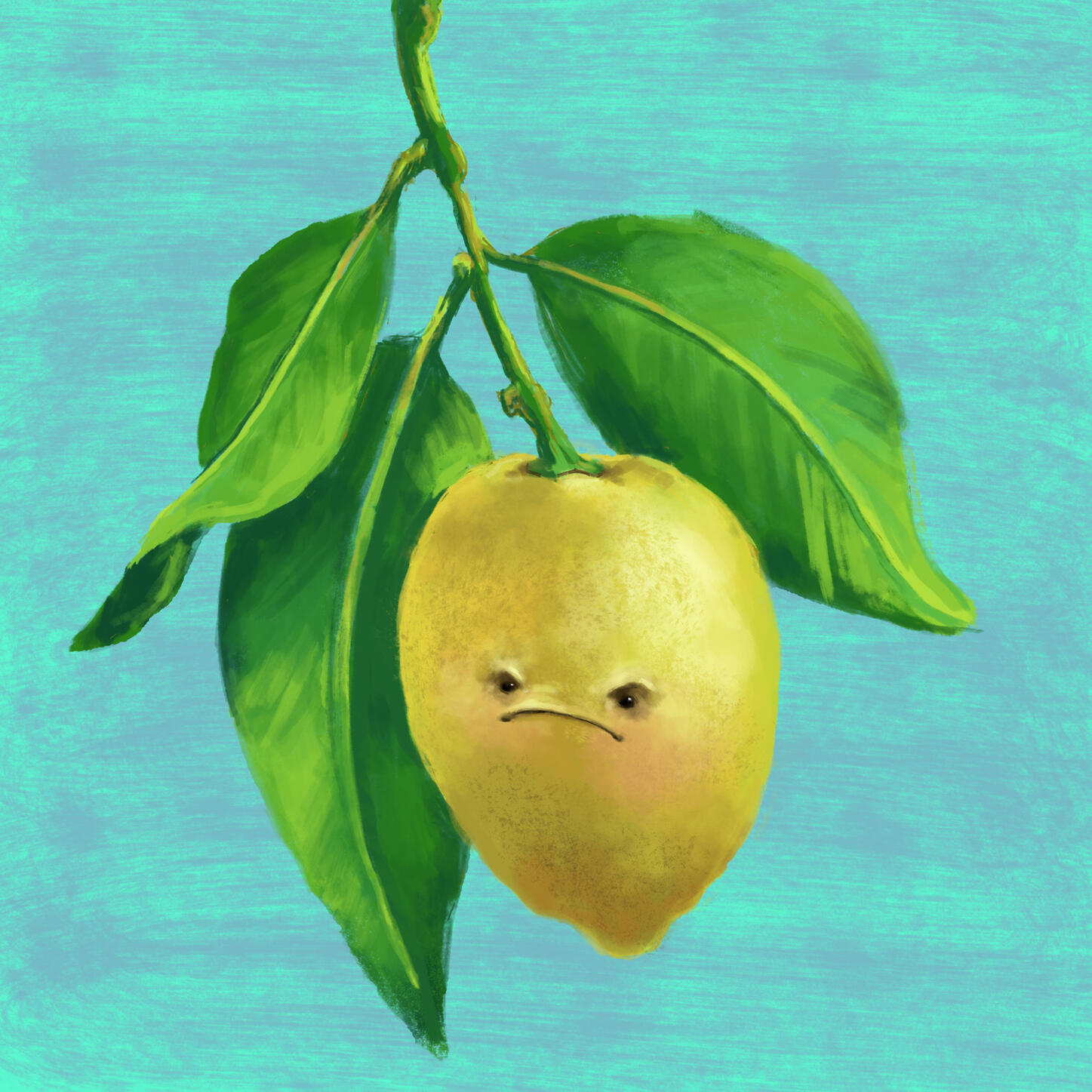 Grumpy Lemon (Procreate)