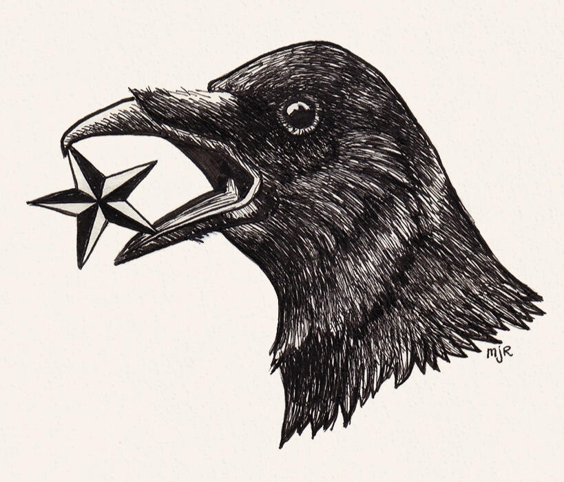 Crow & Star (ballpoint pen)