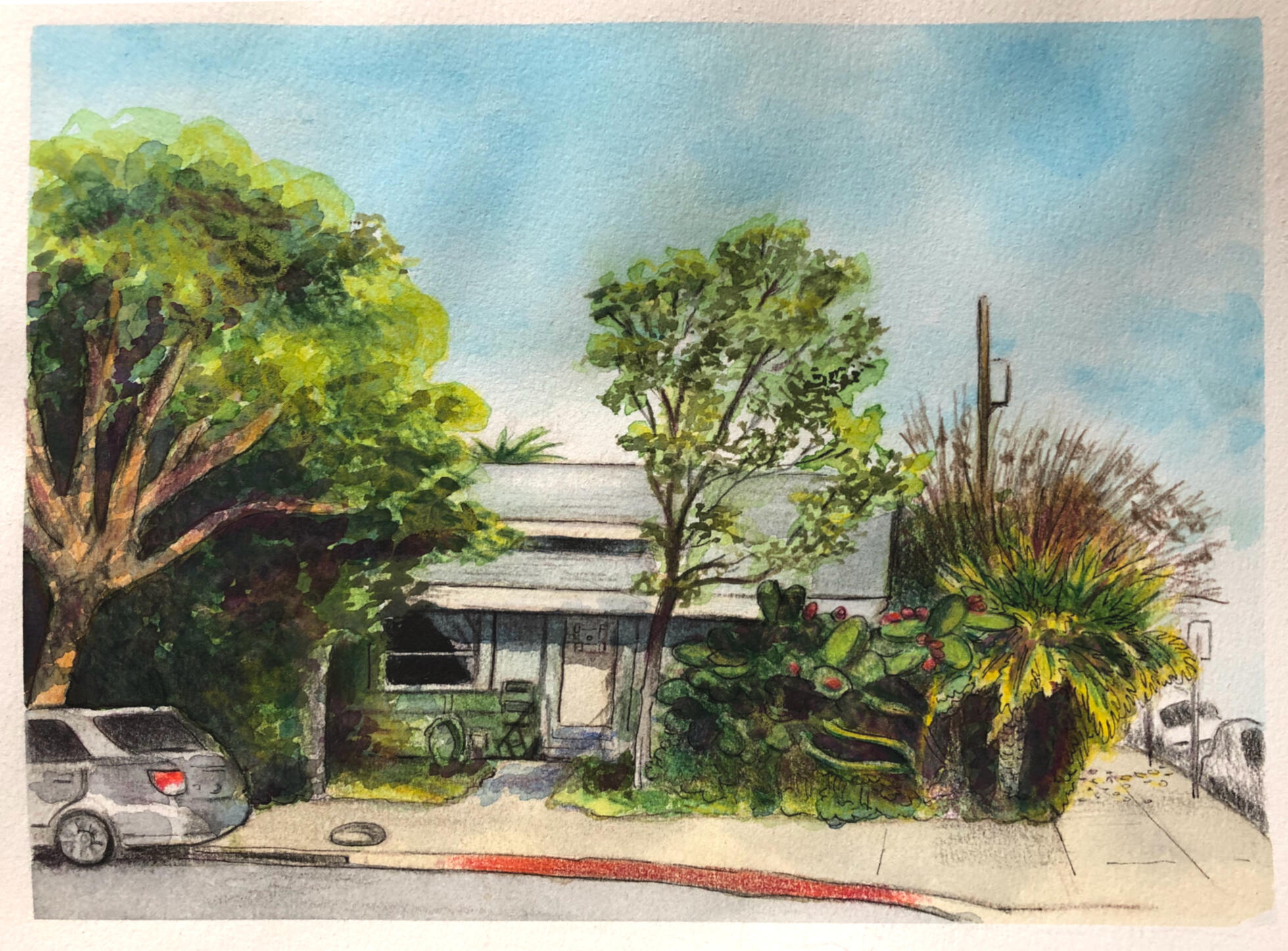 Bungalow (watercolors)