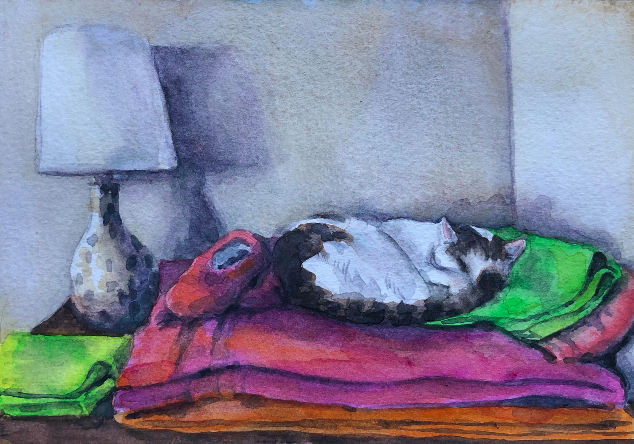After the Fires, January 2025 (watercolors)